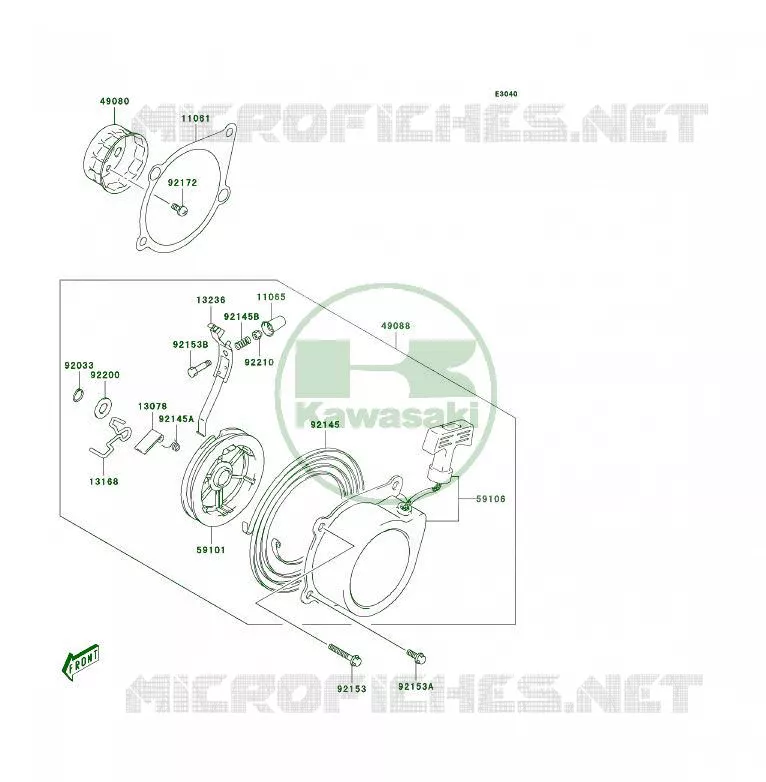 LANCEUR Kawasaki QUAD 50 2004 KFX50  KSF50-A2