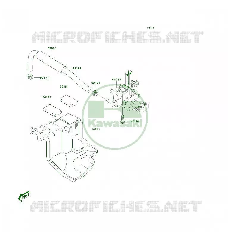 FILTRE A ESSENCE Kawasaki QUAD 50 2004 KFX50  KSF50-A2