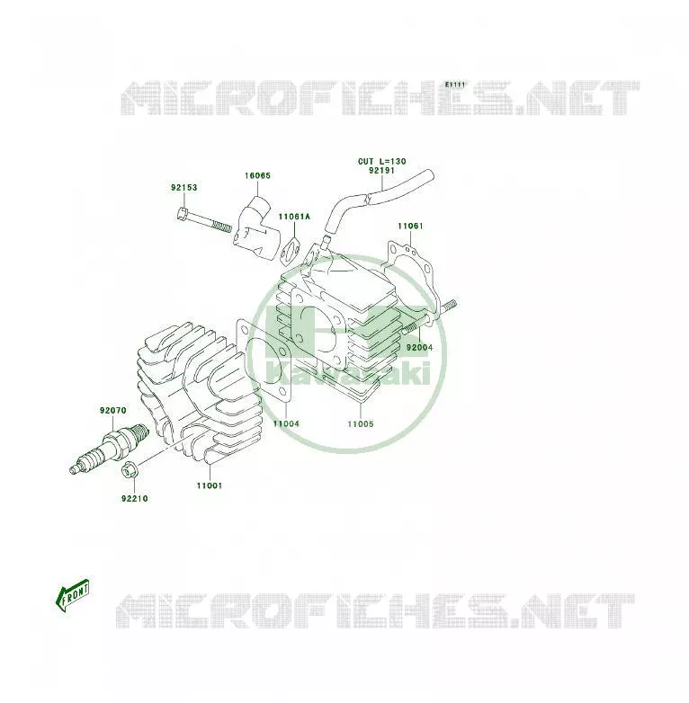 CULASSE Kawasaki QUAD 50 2006 KFX50  KSF50A6F