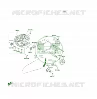 FOURCHETTE/BARRILLET DE SELECTION pour Kawasaki KFX50 2009