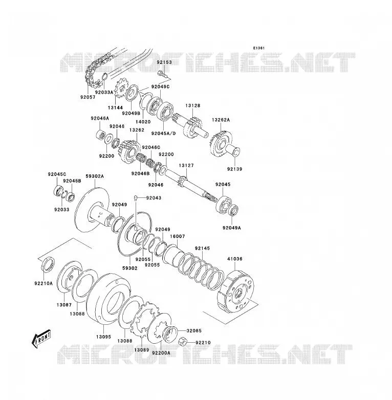 TRANSMISSION Kawasaki QUAD 80 2005 KFX80  KSF80-A3