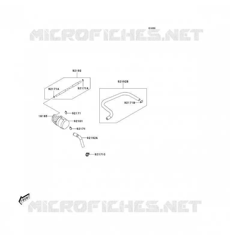 SYSTEME D'EVAPORATION CARBURANT Kawasaki QUAD 90 2008 KFX90  KSF90A8F