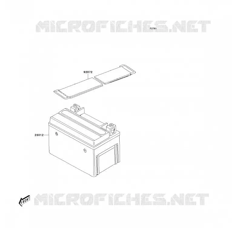 BATTERIE Kawasaki QUAD 90 2010 KFX90  KSF90AAF
