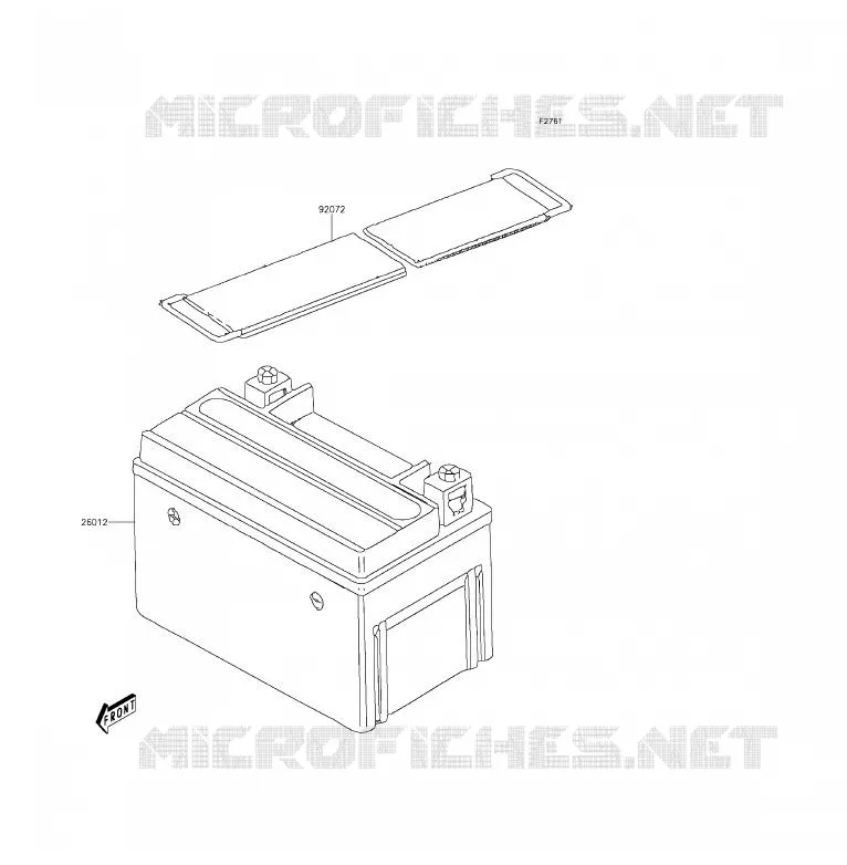 BATTERIE Kawasaki QUAD 90 2016 KFX90  KSF90AGF