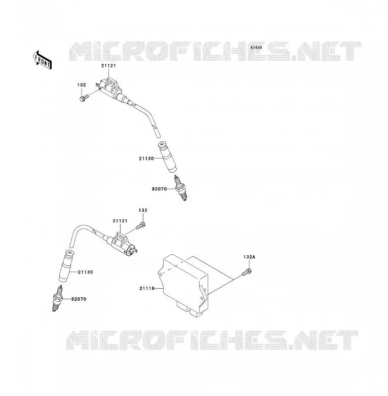 SYSTEME D&acute;ALLUMAGE Kawasaki QUAD 700 2004 KFX700  KSV700-A1