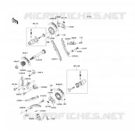 ARBRE A CAME/TENDEUR pour Kawasaki KFX700 2004