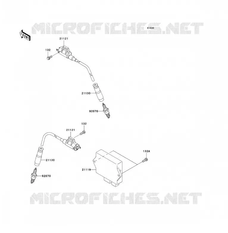 SYSTEME D&acute;ALLUMAGE Kawasaki QUAD 700 2005 KFX700  KSV700-A2