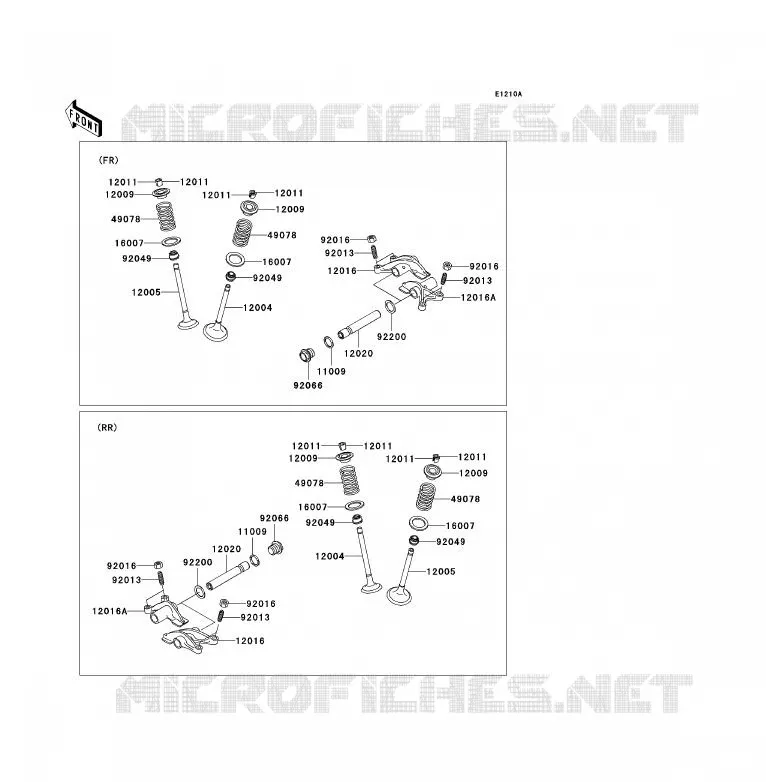 SOUPAPE Kawasaki QUAD 700 2005 KFX700  KSV700-A2
