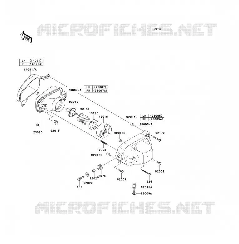 OPTIQUE(S) Kawasaki QUAD 700 2006 KFX700  KSV700A6F