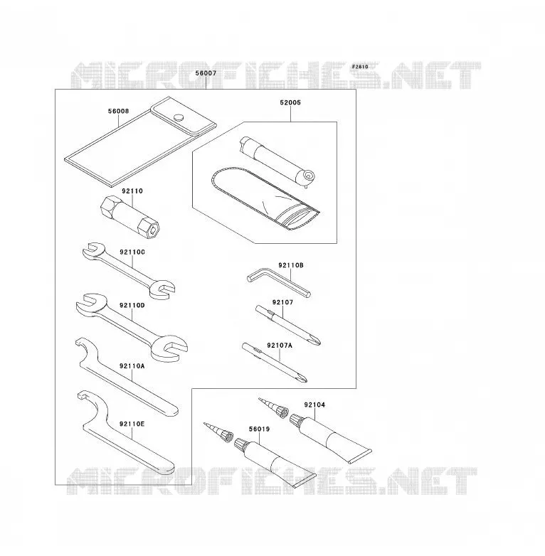 OUTIL UTILISATEUR Kawasaki QUAD 700 2006 KFX700  KSV700A6F