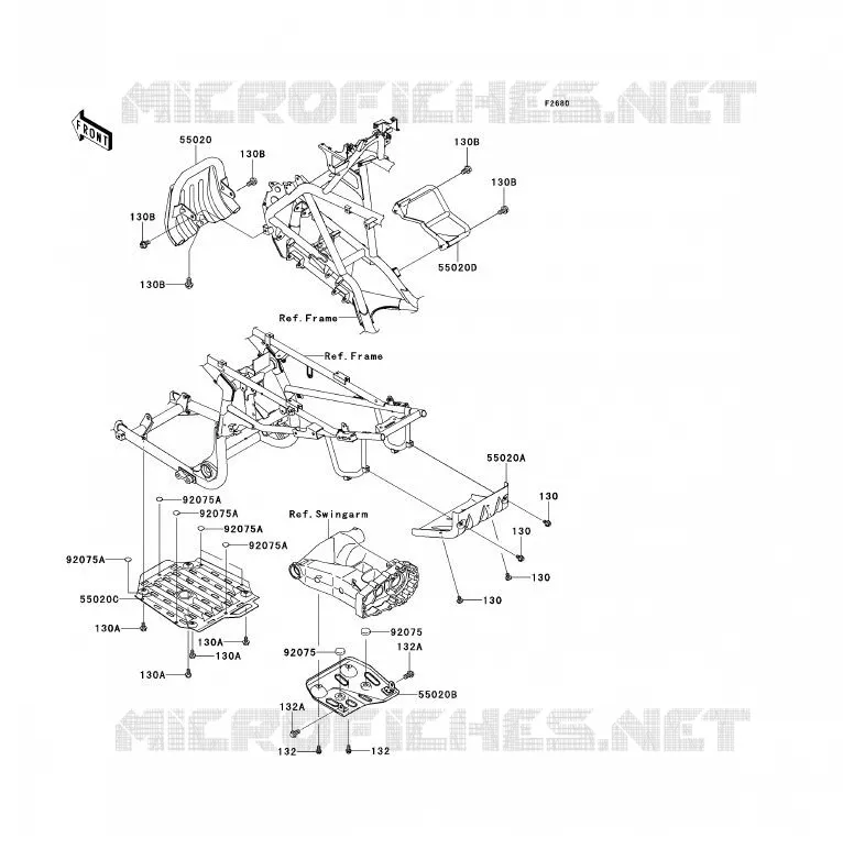 PROTECTION(S) Kawasaki QUAD 700 2006 KFX700  KSV700A6F