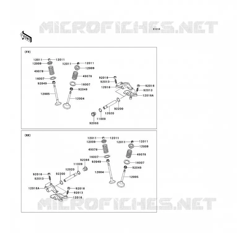 SOUPAPE Kawasaki QUAD 700 2007 KFX700  KSV700A7F