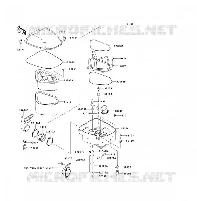 FILTRE A AIR Kawasaki QUAD 700 2007 KFX700  KSV700A7F