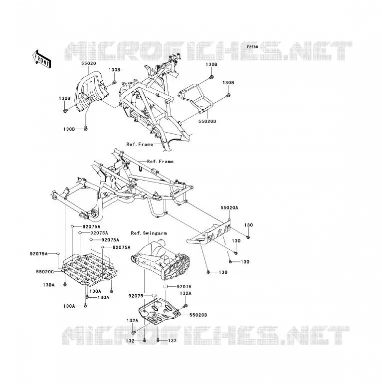 PROTECTION(S) Kawasaki QUAD 700 2007 KFX700  KSV700A7F