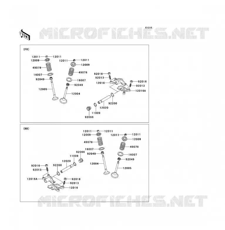 SOUPAPE Kawasaki QUAD 700 2008 KFX700  KSV700A8F