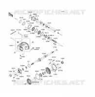 ARBRE DE TRANSMISSION(ARRI&Egrave;RE) pour Kawasaki KFX700 2011