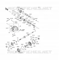 ARBRE DE TRANSMISSION(ARRI&Egrave;RE) pour Kawasaki KFX700 2004