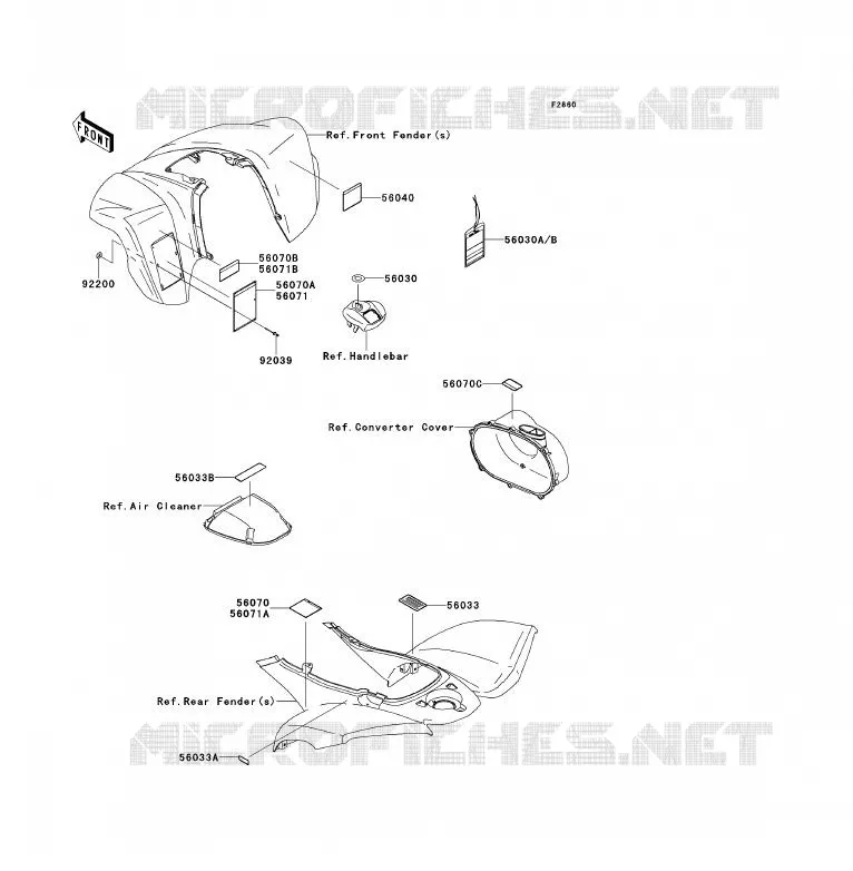 LABEL Kawasaki QUAD 700 2009 KFX700  KSV700B9F