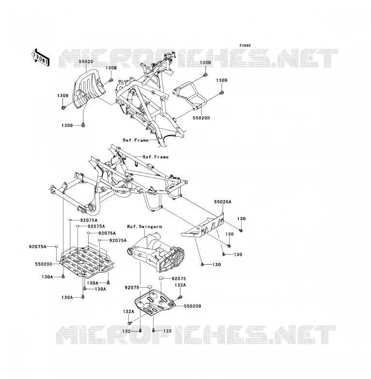 PROTECTION(S) Kawasaki QUAD 700 2009 KFX700  KSV700B9F