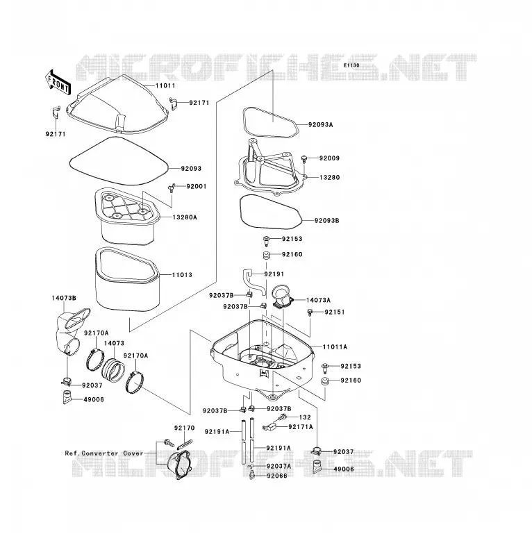 FILTRE A AIR Kawasaki QUAD 700 2011 KFX700  KSV700BBF