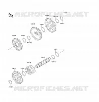FOURCHETTE/BARRILLET DE SELECTION pour Kawasaki KVF300 4X4 1999