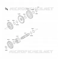 FOURCHETTE/BARRILLET DE SELECTION pour Kawasaki KVF300 4X4 1999