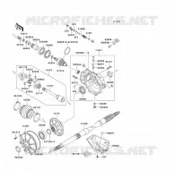 ARBRE DE TRANSMISSION(ARRI&Egrave;RE) pour Kawasaki KVF300 4X4 2000
