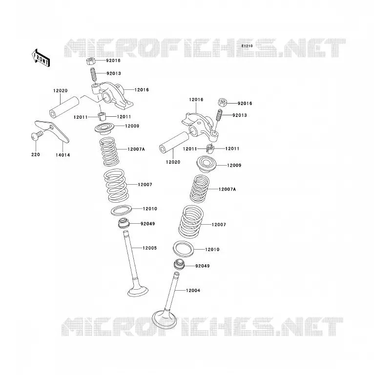 SOUPAPE Kawasaki QUAD 300 2000 KVF300 4X4  KVF300-A2