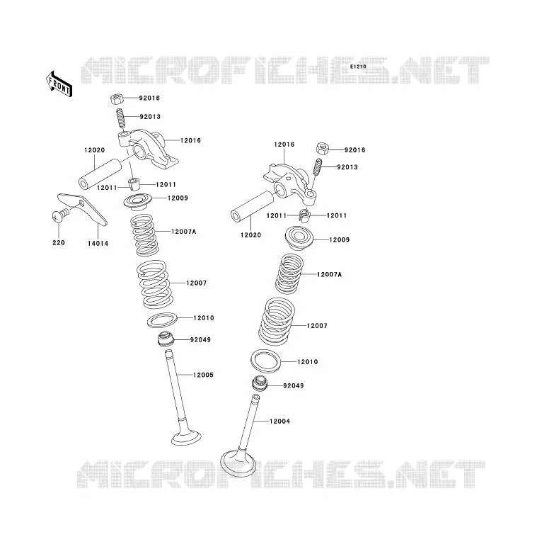 SOUPAPE Kawasaki QUAD 300 2000 KVF300 4X4  KVF300-A2