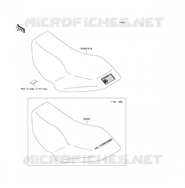 SELLE Kawasaki QUAD 300 2000 KVF300  KVF300-B2