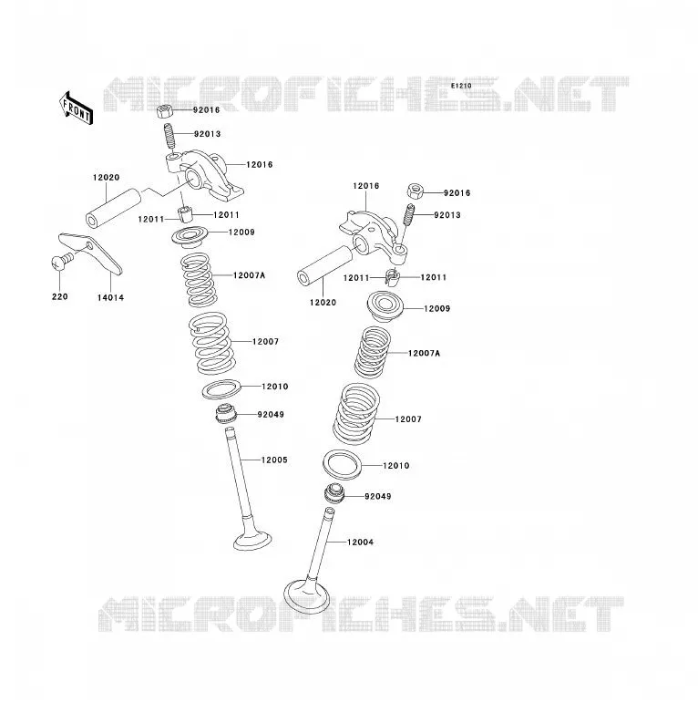 SOUPAPE Kawasaki QUAD 300 2000 KVF300  KVF300-B2