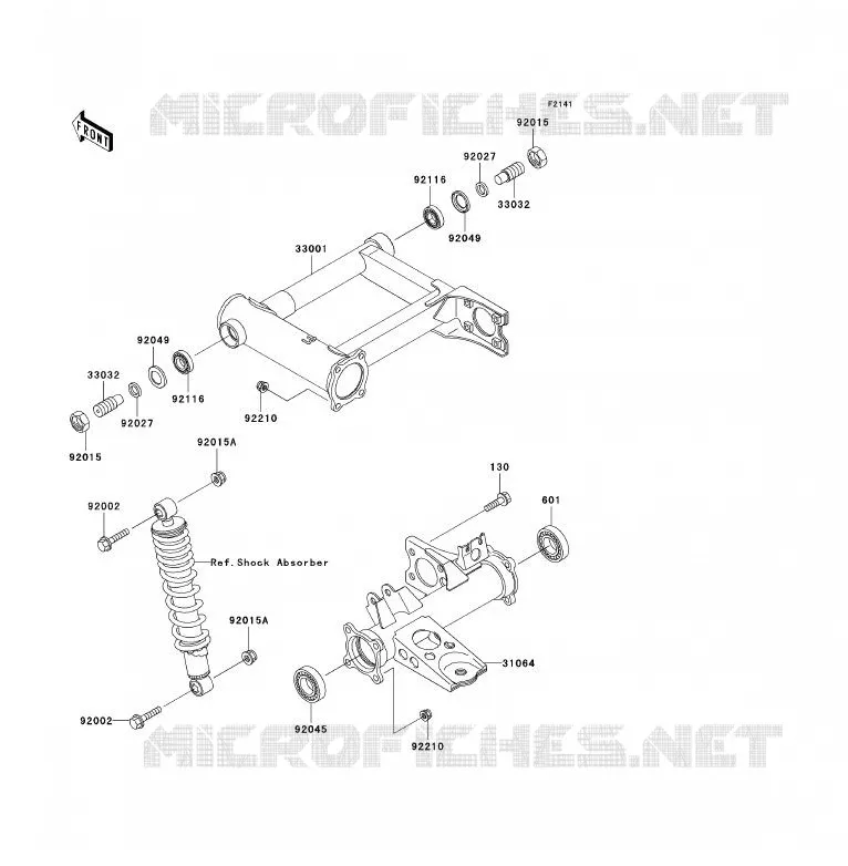 BRAS OSCILLANT Kawasaki QUAD 300 2000 KVF300  KVF300-B2