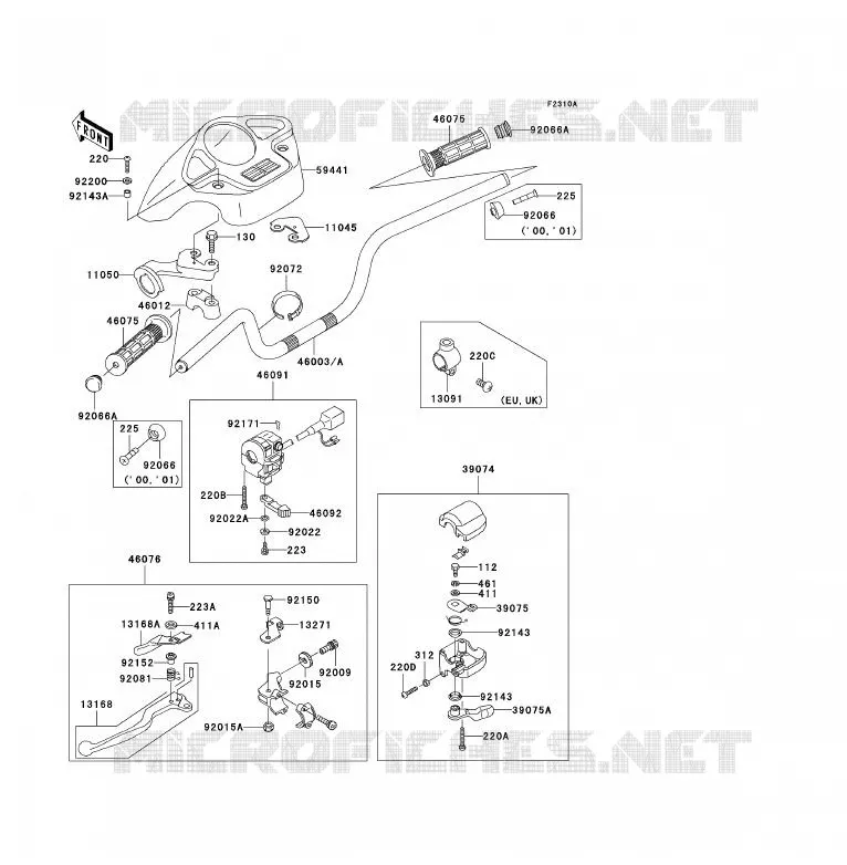 GUIDON Kawasaki QUAD 300 2000 KVF300  KVF300-B2