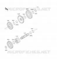 FOURCHETTE/BARRILLET DE SELECTION pour Kawasaki KVF300 2000