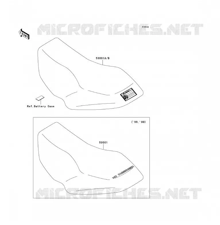 SELLE Kawasaki QUAD 300 2000 KVF300  KVF300-B2