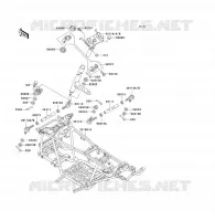 CH&Acirc;SSIS pour Kawasaki KVF300 2001