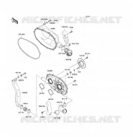 COUVERCLE CONVERTISSEUR pour Kawasaki KVF300 2001