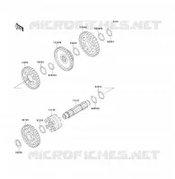 FOURCHETTE/BARRILLET DE SELECTION pour Kawasaki KVF300 2001