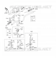 GUIDON pour Kawasaki KVF300 2001