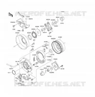 MOYEU ARRIERE pour Kawasaki KVF300 2001