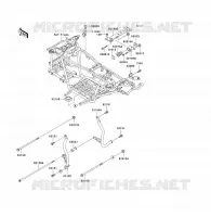 PIECE DE CADRE (COUVERTURE) pour Kawasaki KVF300 2001