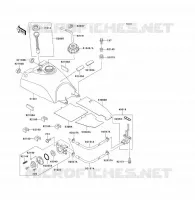 RESERVOIR CARBURANT pour Kawasaki KVF300 2001