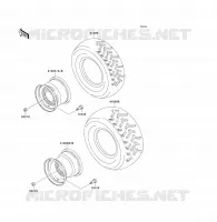 ROUE/PNEUS pour Kawasaki KVF300 2001