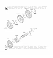 FOURCHETTE/BARRILLET DE SELECTION pour Kawasaki KVF300 2002