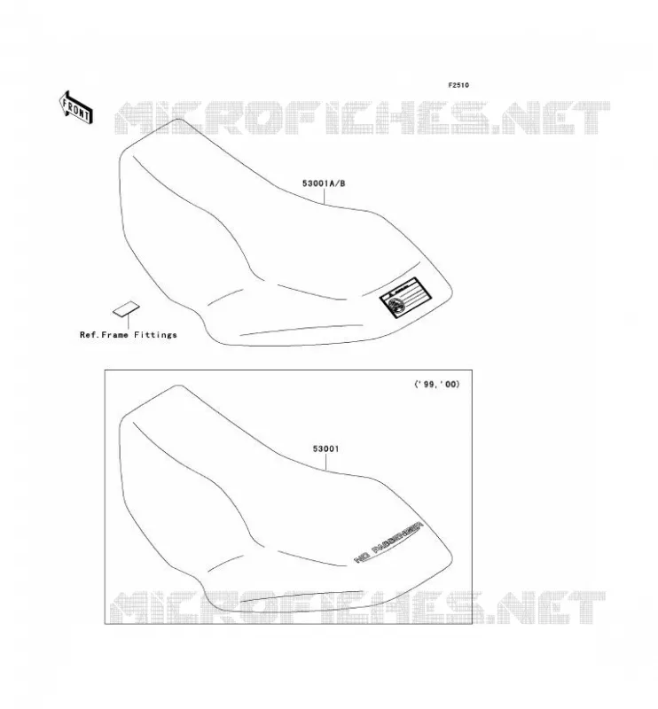 SELLE Kawasaki QUAD 300 2002 KVF300  KVF300-B4