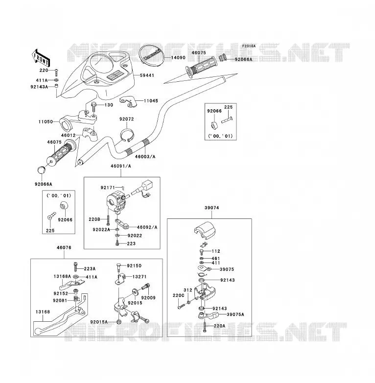 GUIDON Kawasaki QUAD 300 2002 KVF300  KVF300-B4