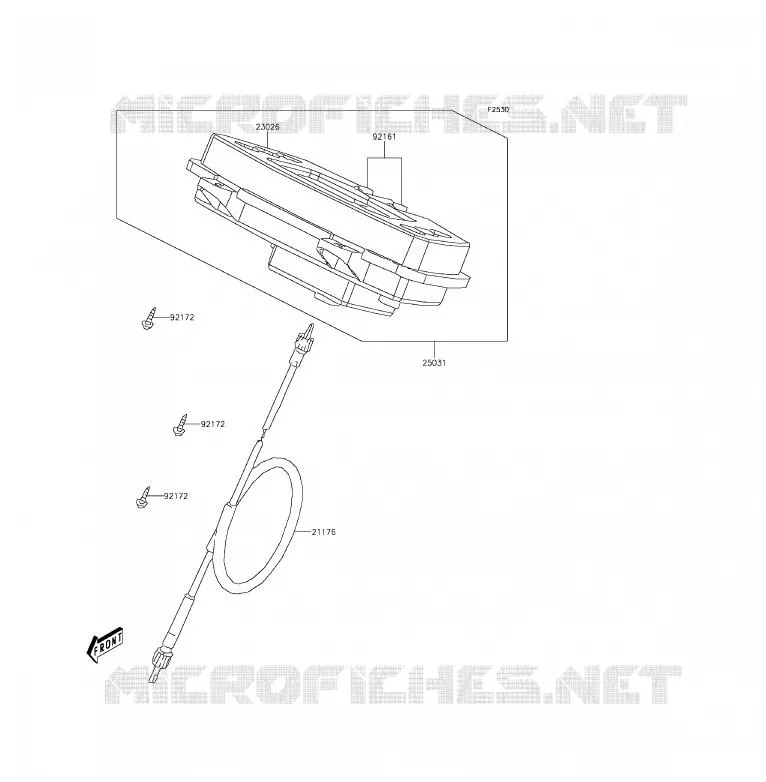 COMPTEURS Kawasaki QUAD 300 2014 BRUTE FORCE 300  KVF300CEF