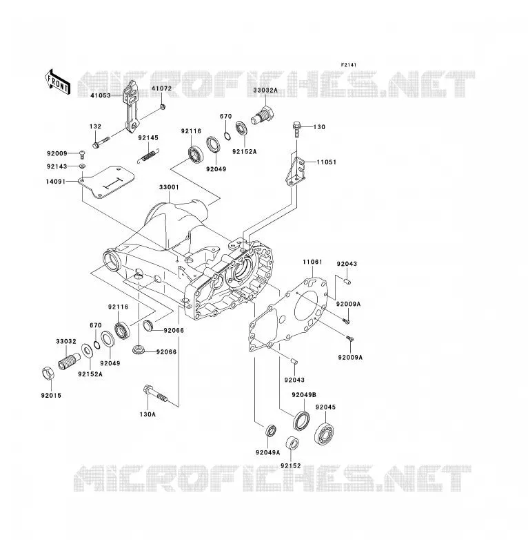 BRAS OSCILLANT Kawasaki QUAD 360 2004 KVF360 4X4  KVF360-A2