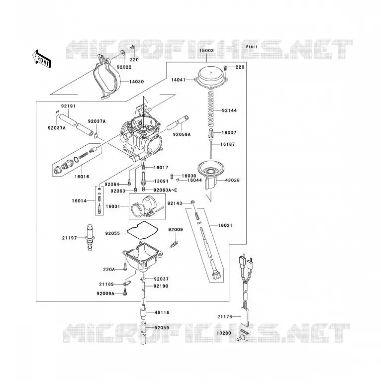 CARBURATEUR Kawasaki QUAD 360 2004 KVF360 4X4  KVF360-A2
