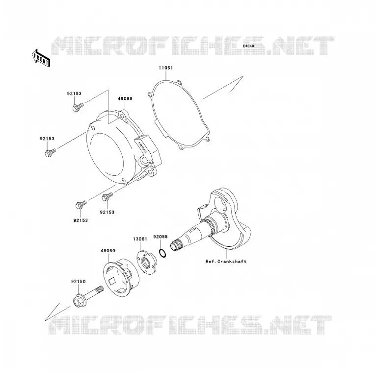 LANCEUR Kawasaki QUAD 360 2004 KVF360 4X4  KVF360-A2